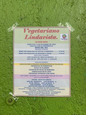   at Vegetariano Lindavista  in Mexico City