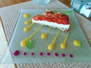 Strawberry Cheesecake at Fresh in Ubud