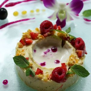 Raw vegan cheesecake @ Fresh at Fresh in Ubud