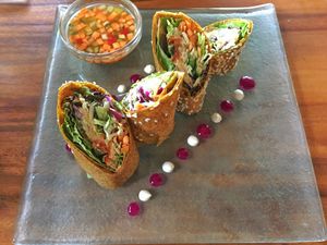 Raw wraps at Fresh in Ubud