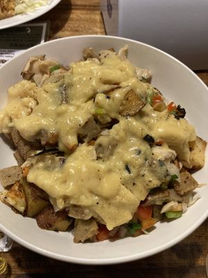 Gramajo con papas y boniatos  at Vegan Wraps in Montevideo