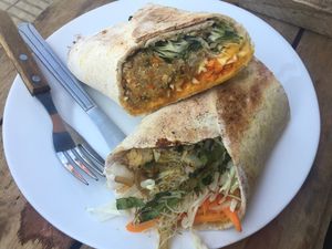 Quinoa wrap  at Vegan Wraps in Montevideo