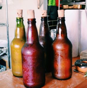 Licuados de pura fruta (smothies with fresh fruits) at Vegan Wraps in Montevideo