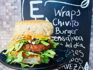 Burgueeeer!!! at Vegan Wraps in Montevideo