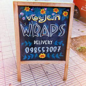 send a mesage! at Vegan Wraps in Montevideo