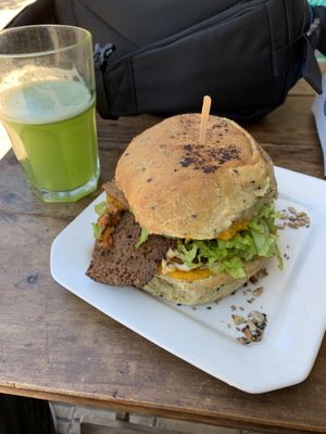 Chivito at Vegan Wraps in Montevideo
