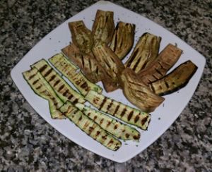 verdure alla griglia at La Mensa del Conte in Pienza