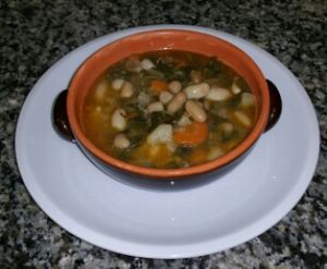 zuppa di verdure at La Mensa del Conte in Pienza