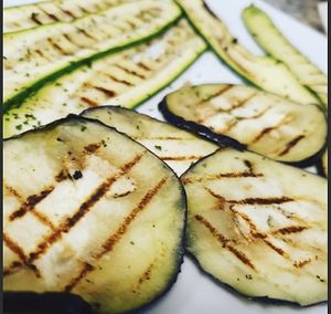 Verdure grigliate at La Mensa del Conte in Pienza