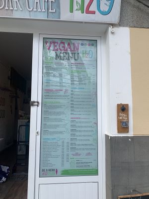 Menu  at H2O Juice Bar & Vegan Cafe in Fuerteventura
