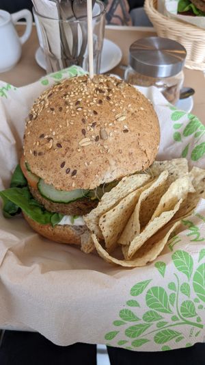 waveburger at H2O Juice Bar & Vegan Cafe in Fuerteventura