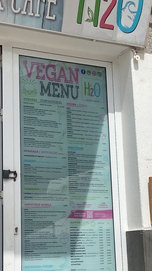   at H2O Juice Bar & Vegan Cafe in Fuerteventura