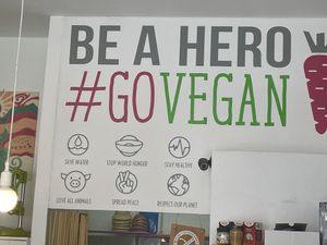 🌱🌱🌱🌱👆🏽👆🏽👆🏽  at H2O Juice Bar & Vegan Cafe in Fuerteventura