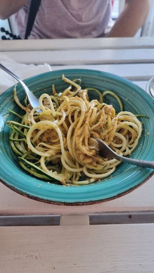 Zucchini Spag at H2O Juice Bar & Vegan Cafe in Fuerteventura