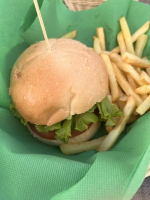 Mizzi burger 🍔   at H2O Juice Bar & Vegan Cafe in Fuerteventura