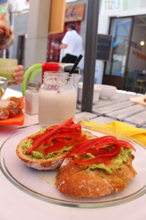 snack at H2O Juice Bar & Vegan Cafe in Fuerteventura