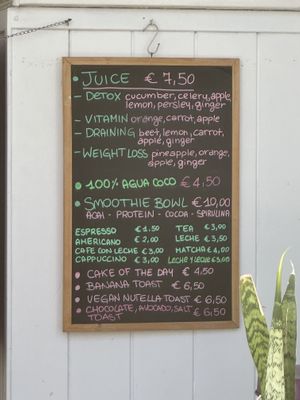   at H2O Juice Bar & Vegan Cafe in Fuerteventura