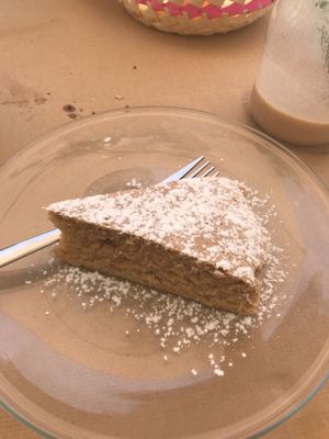 Lemon and orange cakev at H2O Juice Bar & Vegan Cafe in Fuerteventura