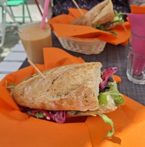 Sandwich of the day at H2O Juice Bar & Vegan Cafe in Fuerteventura