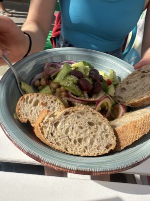 Avocado salad  at H2O Juice Bar & Vegan Cafe in Fuerteventura