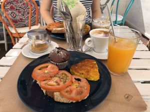 That tortilla though! at H2O Juice Bar & Vegan Cafe in Fuerteventura