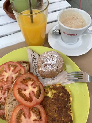 One of the breakfast option- €8.90 for all of it, including the fresh juice. Great value, tasty food, friendly service. I’ll be back! at H2O Juice Bar & Vegan Cafe in Fuerteventura