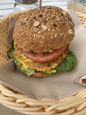 Bocadillo Ibiza. Full marks. at H2O Juice Bar & Vegan Cafe in Fuerteventura