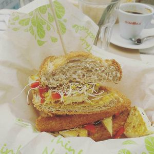 Sandwiches at H2O Juice Bar & Vegan Cafe in Fuerteventura