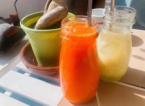Juices at H2O Juice Bar & Vegan Cafe in Fuerteventura