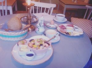 Left: vegan breakfast  at Mit Liebe - Kreativcafe  in Monheim Am Rhein