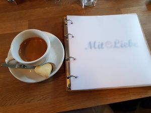 Espresso... om nom at Mit Liebe - Kreativcafe  in Monheim Am Rhein