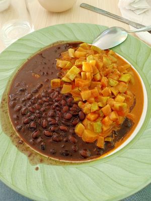 Chilacayotes en pipian at Al Natural in Mexico City