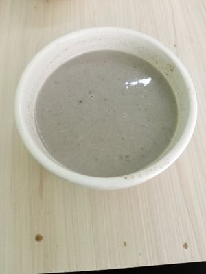 Sopa de champiñon at Al Natural in Mexico City