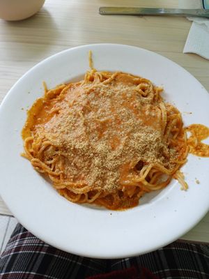 Spaghetti at Al Natural in Mexico City
