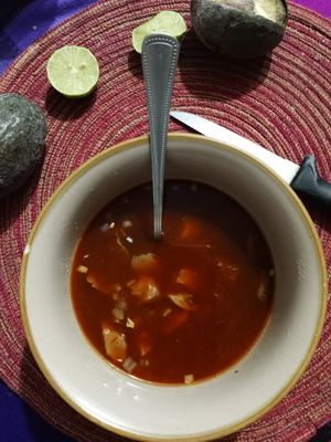 Birria de soya at Al Natural in Mexico City