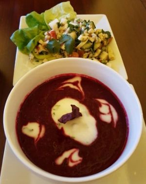 Valentine's Day appetizers at Love Yourself Cafe in Santa Fe