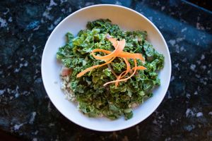 Massaged Kale Salad at Love Yourself Cafe in Santa Fe