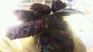 oma jamu sweet potato falavel at Oma Jamu in Canggu