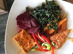 Buffet at Oma Jamu in Canggu