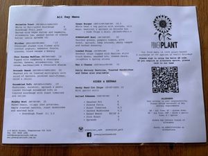 Menu at Power Plant Cafe in Templestowe