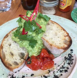 yummy brunch this morning! at Power Plant Cafe in Templestowe