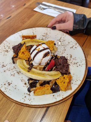 Waffles. 11/10 at Power Plant Cafe in Templestowe