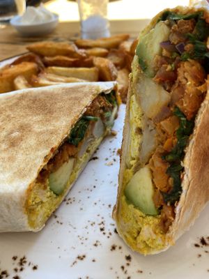 Brekky Burrito  at Power Plant Cafe in Templestowe