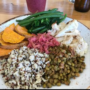 healthy bowl at Power Plant Cafe in Templestowe