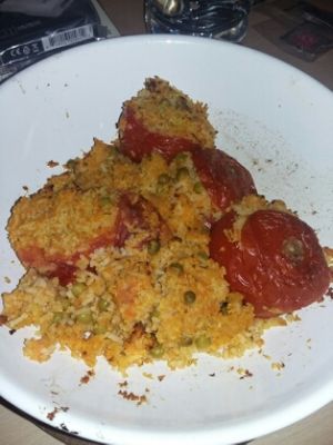 tomato with rice stuffing at Alte Muhle in Merano