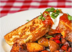 Tofu chilly, barbecued and tossed  in tongue-tingling sauces alongwith capsicum, onions and tomato at Aniyor Vegetarian Restaurant in Kathmandu