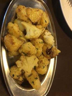 Aloo Gobi  at Aniyor Vegetarian Restaurant in Kathmandu