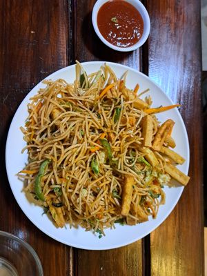  at Aniyor Vegetarian Restaurant in Kathmandu