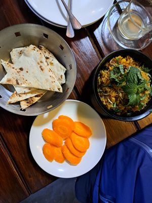  at Aniyor Vegetarian Restaurant in Kathmandu