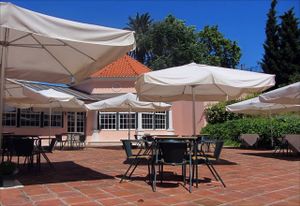 Outside at 39 Degraus in Lisbon